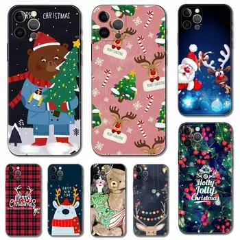 Рождественский чехол для телефона iPhone Samsung Galaxy Redmi Xiaomi Oppo OnePlus Note SA 7 8 9 10 11 12 13 14 20 21 22 23 53 54 Pro Max Plus Ultra TPU Soft iPhone 6 or 6S