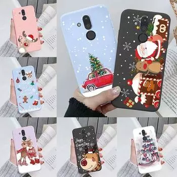Рождественский чехол с лосем для Huawei Mate 20 Pro Lite, силиконовый чехол, мультяшные подарки, снеговик, Санта-Клаус, чехол для Huawei Mate 20 Lite, противоударный защитный чехол