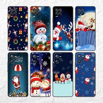 Рождественский чехол со снеговиком и Санта-Клаусом для Realme 8 C21y GT Neo 2 3 8i C21 7 C11 6 C12 C35 C3 GT 9 Pro C12, силиконовый чехол для телефона из ТПУ Realme 8i