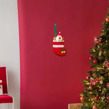 Рождественский чулок для камина Christmass Камин носок елка подвесное украшение подарочный пакет для фестиваля красный