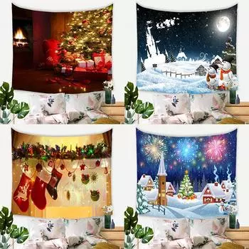 Рождественский чулок гобелен под звездами Современная спальня гостиная фоновое украшение подвесная ткань 100x75cm