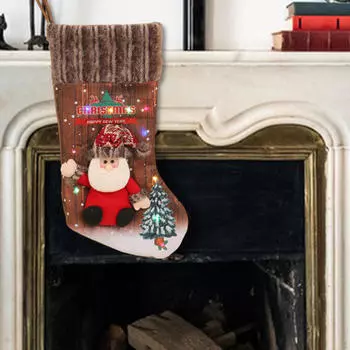 Рождественский чулок, рождественские подвесные мешки, держатель для рождественских носков, праздничные сумки Old man style