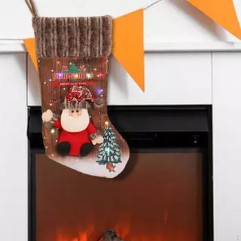 Рождественский чулок, рождественские подвесные мешки, рождественские носки с конфетами, подарочные пакеты, носки, подарок Old man style