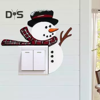 Рождественский декор для двери, праздничный декор для дома, деревянный Санта-Клаус, снеговик, угловой знак, украшение для окон, стен, поделки своими руками для рождественской вечеринки A