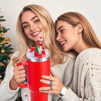 Рождественский день DIY сменные крышки для Stanley крышка для Stanley House Санта 40 унций чашка Dec O2G3 Christmas-40OZ