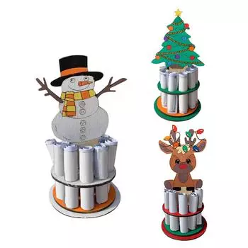 Рождественский деревянный кошелек, креативное украшение, праздничное украшение One Size