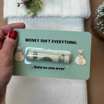 Рождественский держатель для денег, держатель для подарков, забавная открытка, рождественский держатель для денег, праздничное украшение для рождественской елки E