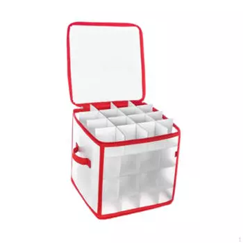 Рождественский держатель для украшений, коробка для хранения, защитные прозрачные разделители, рождественские украшения