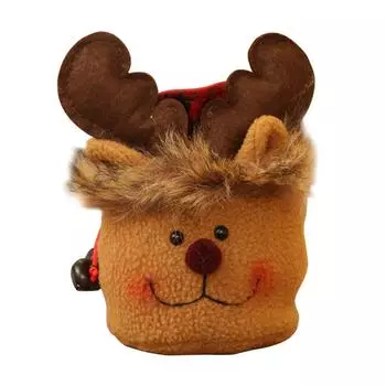 Рождественский детский подарок Конфетные мешочки Дед Мороз Снеговик Лось Сумка для хранения Рождественский декор Hair Elk