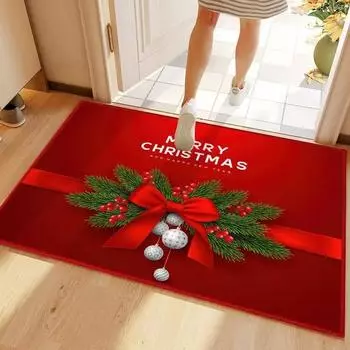 Рождественский домашний дверной коврик, Рождественское украшение, главная спальня, прикроватная тумбочка для гостиной, напольный коврик с рисунком Рождественской елки, коврик для ног, ковер 60*90CM