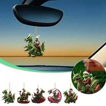 Рождественский дракон Серия Кулон Рождественские елочные украшения Акриловый кулон Кулон One Size