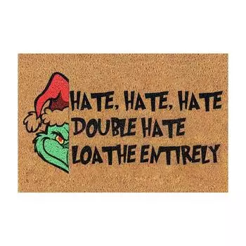 Рождественский дверной коврик, нескользящий коврик, украшение праздничной атмосферы, декоративный коврик One Size