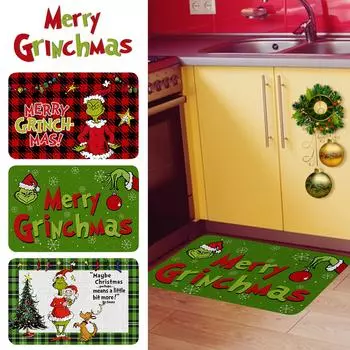Рождественский дверной коврик, уличный приветственный коврик для входной двери, рождественский ковер для прихожей, забавные дверные коврики 23,7X15,9 дюйма, противоскользящие коврики, украшения для дома One Size