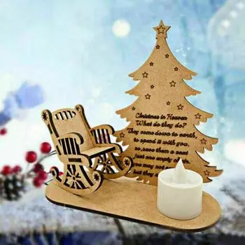 Рождественский фестиваль памяти, деревянные украшения, настольные украшения, подсвечники, товары для домашнего декора