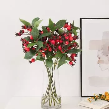 Рождественский фестиваль Товары Искусственный букет Цветы Композиция Сад для вечеринки Зеленые растения Листья