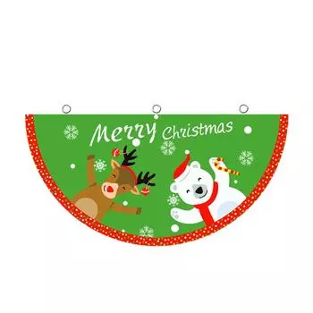 Рождественский флаг-баннер, прочное и изысканное изделие для праздничного декора, флаг-баннер, рождественское крыльцо