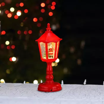 Рождественский фонарь, праздничный декор, огни, декоративный подвесной ночник, комнатная фигурка для красный