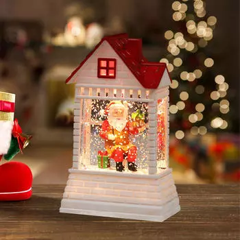 Рождественский фонарь, свеча, украшение для мальчика, девочки, ночь для гостиной, праздничный стол Santa Claus