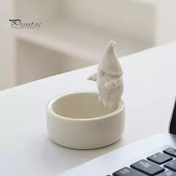 Рождественский гном, керамический подсвечник, подставка для свечей, безликий гном, эльф, подсвечник, украшение, центральный элемент праздничного стола Xmas Santa Claus