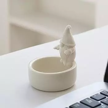 Рождественский гном, керамический подсвечник, подставка для свечей, безликий гном, эльф, подсвечник, украшение, центральный элемент праздничного стола Xmas Santa Claus