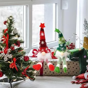 Рождественский календарь гномов на 2025 год с плюшевыми игрушками-гномами, 24-дневный календарь обратного отсчета до Рождества для детей as show