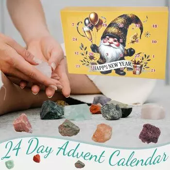Рождественский календарь прибытия Dwarf 24 Christmas Stone Blind-Box One Size жёлтый