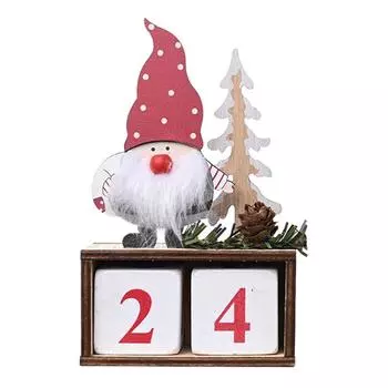 Рождественский календарь, ткань, обратный отсчет, календарь Санта-Клауса, рождественский декор