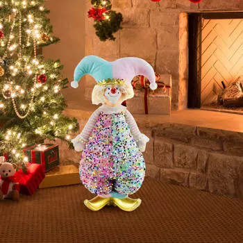 Рождественский клоун, кукольное украшение, праздничные коллекционные фигурки, для M