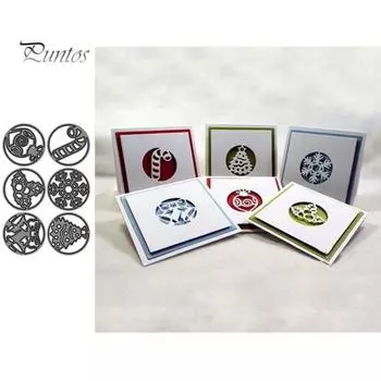 Рождественский колокольчик, елка, журавль, металлические штампы, сделай сам, скрапбукинг, бумажные открытки, декор серебряный