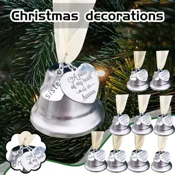 Рождественский колокольчик любви. Часть моего сердца вздымается. Рождественский кулон, мемориальный орнамент.