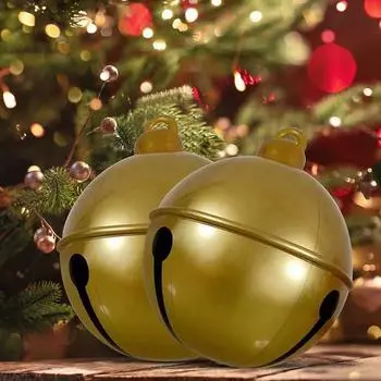 Рождественский колокольчик на открытом воздухе, игрушечный шар, украшение, воздушный шар, ремесла, надувной 60 см