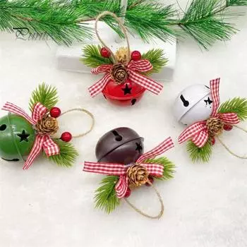 Рождественский колокольчик, подвеска, тонкое мастерство, праздничная рождественская елка, подвесной колокольчик, украшения для дома, праздничные украшения