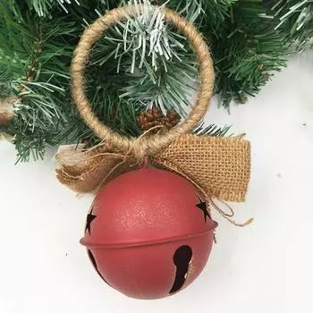 Рождественский колокольчик, подвесной орнамент, металлический декор для домашней вечеринки, праздника