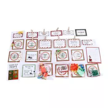 Рождественский комплект эльфа 2023 года, забавные эльфийские развлечения, реквизит для эльфов, рождественский обратный отсчет, подарок для украшения вечеринки