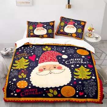 Рождественский комплект из 3-х предметов постельного белья EU Single