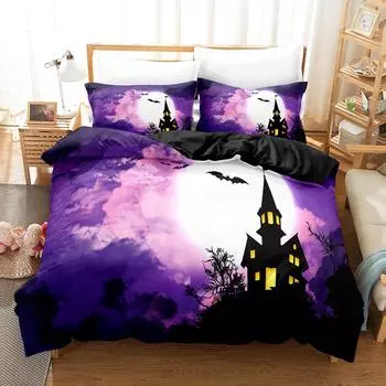 Рождественский комплект пододеяльников, модный комплект постельного белья, мягкий удобный дышащий пододеяльник для спальни, декора для гостевой комнаты 135x200 2pcs