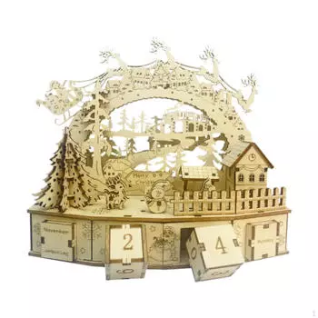 Рождественский конструктор из 78 предметов, настольное украшение для взрослых, подарок