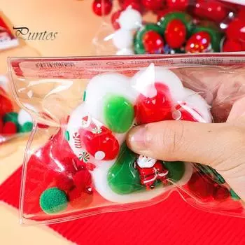 Рождественский кошачий мячик для снятия стресса, игрушка для снятия тревожности, большая кошачья лапка, сенсорная игрушка для детей, подростков и взрослых, мягкий мячик для снятия стресса, игрушка-лапка животного A