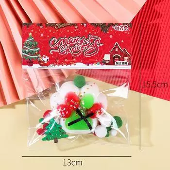 Рождественский кошачий плюшевый мишка, игрушка для разминания, игрушка-фиджет, игрушка для снятия стресса, подарок на детскую вечеринку