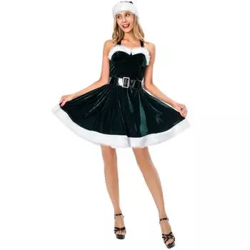 Рождественский костюм для косплея, женский сценический костюм для косплея, рождественский костюм, нагрудный рождественский костюм, униформа one size fits all красный