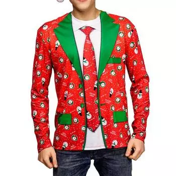 Рождественский костюм с рисунком снежинки, футболка с 3D-принтом для мужчин и женщин, футболки с длинным рукавом и круглым вырезом, свободные футболки Harajuku, верхняя детская одежда S