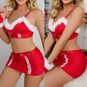 Рождественский костюм сексуальное женское белье весна лето осень зима XL