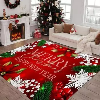 Рождественский ковер для гостиной, украшения дома, большие ковры, детская спальня, прикроватные коврики, новогодние подарки 40 x60cm