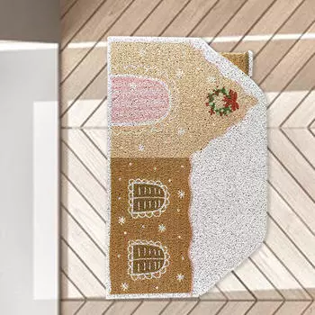 Рождественский коврик для входной двери, коврик для декора дома, прихожей, коридора 60 см x 120 см