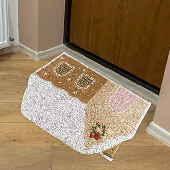 Рождественский коврик для входной двери, коврик для декора дома, прихожей, коридора 60 см x 90 см