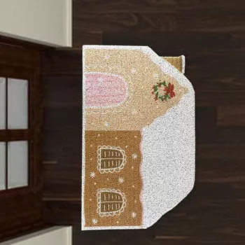 Рождественский коврик для входной двери, коврик для декора дома, прихожей, коридора 40 см x 60 см