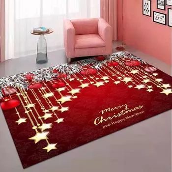 Рождественский коврик для входной двери, крыльца, коврик для пола, коврик для журнального столика в гостиную на Хэллоуин, толстый, нескользящий 50x80cm белый