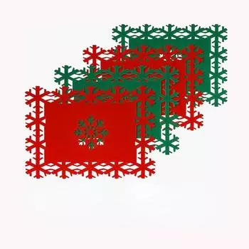 Рождественский коврик из фетра placemat