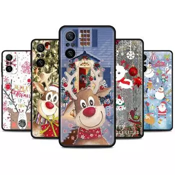 Рождественский красный нос милый лось чехол для Xiaomi Redmi Note 11 10 9 Pro K40 10S 9S 9A 9C чехол для телефона 9T 8 8T 7 11T силиконовый чехол Redmi K40 Pro