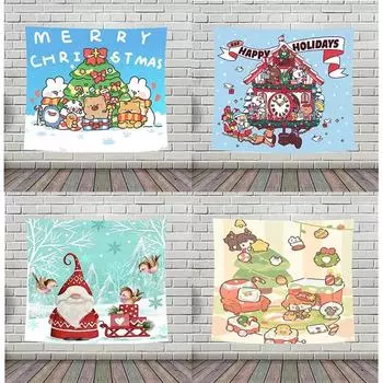 Рождественский креативный гобелен для гостиной, дивана, украшения дома, рождественский подарок 100x75cm
